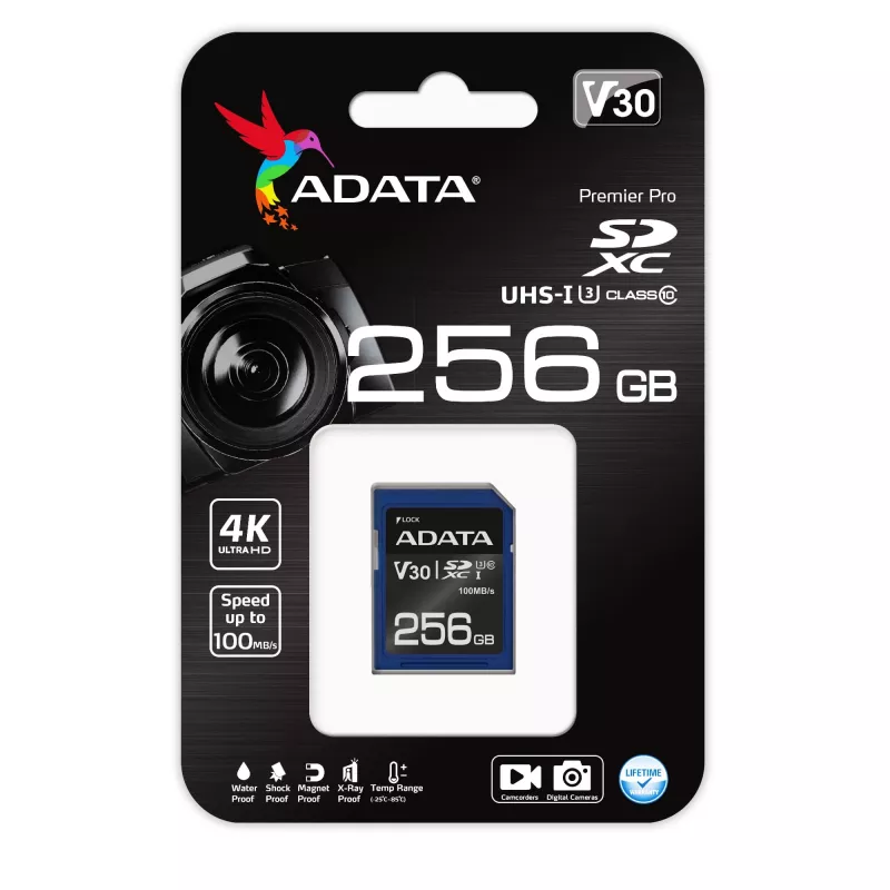 ADATA ASDX256GUI3V30S-R Κάρτα μνήμης 256 GB SDXC UHS-I Class 10