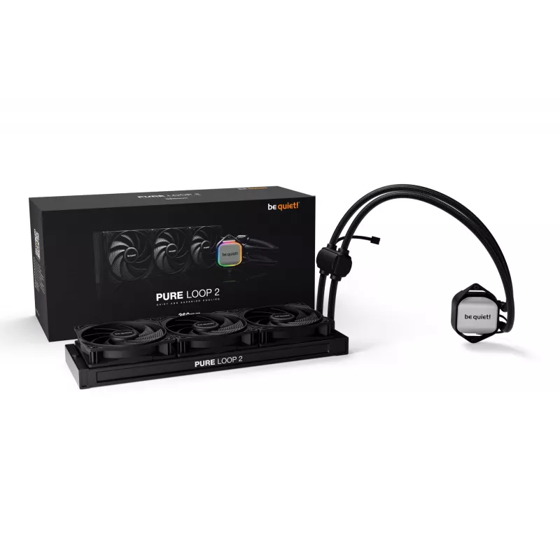 be quiet! Pure Loop 2 | 360mm υγρόψυκτρο επεξεργαστή all-in-one 12 cm μαύρο 1 τεμ.