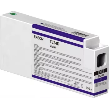 Epson μεμονωμένη συσκευασία βιολετί T824D00 UltraChrome HDX 350ml, βιολετί, χρωστική μελάνη, 350 ml, 1 τεμ.