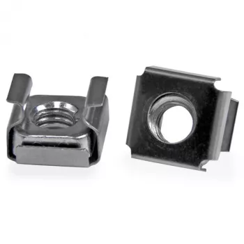 StarTech.com 50 συσκευασία παξιμάδια κλωβού M6 για rack διακομιστή, παξιμάδι κλωβού, ανοξείδωτο ατσάλι, ανοξείδωτο ατσάλι, M6, CE, TAA, REACH, 215,5 g