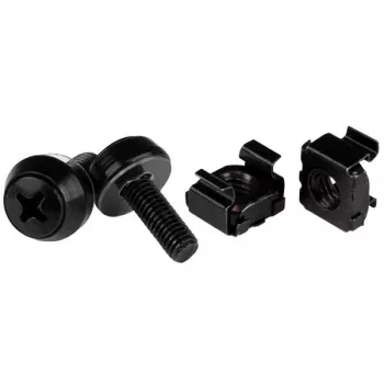StarTech.com M5 x 12mm – βίδες και παξιμάδια κλωβού – συσκευασία 100 τεμ., μαύρο