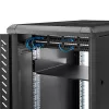 StarTech.com Ράφι τοποθέτησης για server rack 2U – Καθολικό ράφι προβόλου για rack δικτύου 19 ιντσών & ερμάρια – Χάλυβας υψηλής αντοχής – Φέρουσα ικανότητα 20 kg – Βάθος ραφιού 400 mm, Μαύρο