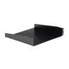 StarTech.com Ράφι τοποθέτησης για server rack 2U – Καθολικό ράφι προβόλου για rack δικτύου 19 ιντσών & ερμάρια – Χάλυβας υψηλής αντοχής – Φέρουσα ικανότητα 20 kg – Βάθος ραφιού 400 mm, Μαύρο