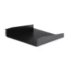 StarTech.com Ράφι τοποθέτησης για server rack 2U – Καθολικό ράφι προβόλου για rack δικτύου 19 ιντσών & ερμάρια – Χάλυβας υψηλής αντοχής – Φέρουσα ικανότητα 20 kg – Βάθος ραφιού 400 mm, Μαύρο