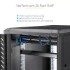 StarTech.com Ράφι τοποθέτησης για server rack 2U – Καθολικό ράφι προβόλου για rack δικτύου 19 ιντσών & ερμάρια – Χάλυβας υψηλής αντοχής – Φέρουσα ικανότητα 20 kg – Βάθος ραφιού 400 mm, Μαύρο