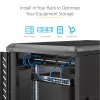 StarTech.com Ράφι τοποθέτησης για server rack 2U – Καθολικό ράφι προβόλου για rack δικτύου 19 ιντσών & ερμάρια – Χάλυβας υψηλής αντοχής – Φέρουσα ικανότητα 20 kg – Βάθος ραφιού 400 mm, Μαύρο
