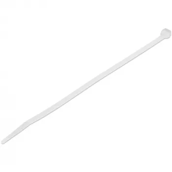 StarTech.com 20 cm δεματικά καλώδια – 4 mm πλάτος, 55 mm διάμετρος δέσμης, 22 kg αντοχή εφελκυσμού, αυτοασφαλιζόμενα δεματικά καλώδια νάιλον με κυρτή μύτη – 94V-2/UL-πιστοποιημένα, συσκευασία 100 τεμ. – λευκό