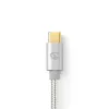 Καλώδιο USB Nedis CCTB60800AL20 USB 2.0 2 m USB C ασημί