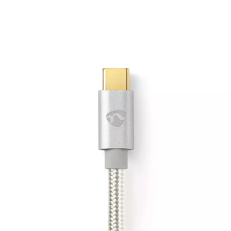 Καλώδιο USB Nedis CCTB60800AL20 USB 2.0 2 m USB C ασημί