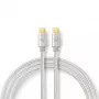 Καλώδιο USB Nedis CCTB60800AL20 USB 2.0 2 m USB C ασημί