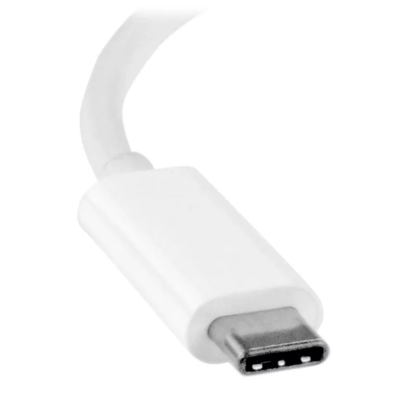 StarTech.com προσαρμογέας USB-C σε DVI - λευκό, 3.2 Gen 2 (3.1 Gen 2), USB Type-C, έξοδος DVI, 1920 x 1200 pixel
