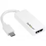 StarTech.com προσαρμογέας USB-C σε HDMI - λευκό - 4K 60Hz, USB Type-C, έξοδος HDMI, 3840 x 2160 pixel