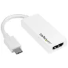 StarTech.com προσαρμογέας USB-C σε HDMI - λευκό - 4K 60Hz, USB Type-C, έξοδος HDMI, 3840 x 2160 pixel