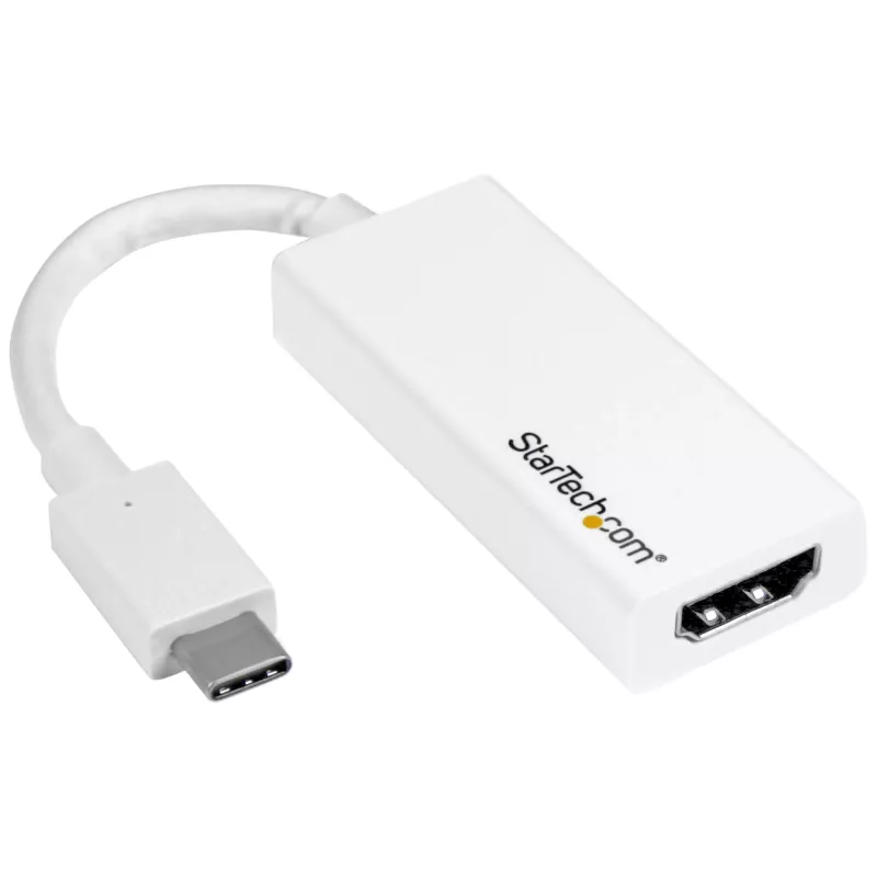 StarTech.com προσαρμογέας USB-C σε HDMI - λευκό - 4K 60Hz, USB Type-C, έξοδος HDMI, 3840 x 2160 pixel