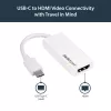 StarTech.com προσαρμογέας USB-C σε HDMI - λευκό - 4K 60Hz, USB Type-C, έξοδος HDMI, 3840 x 2160 pixel