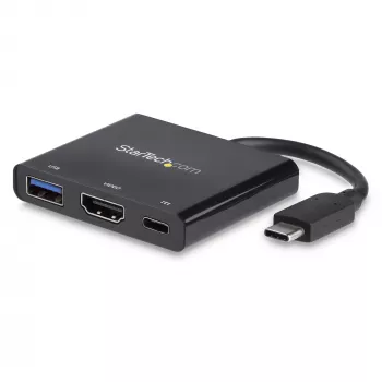 StarTech.com προσαρμογέας multiport USB-C με HDMI – θύρα USB 3.0 – 60W PD – μαύρο