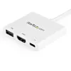 StarTech.com προσαρμογέας multiport USB-C με HDMI – θύρα USB 3.0 – 60 W PD – λευκό