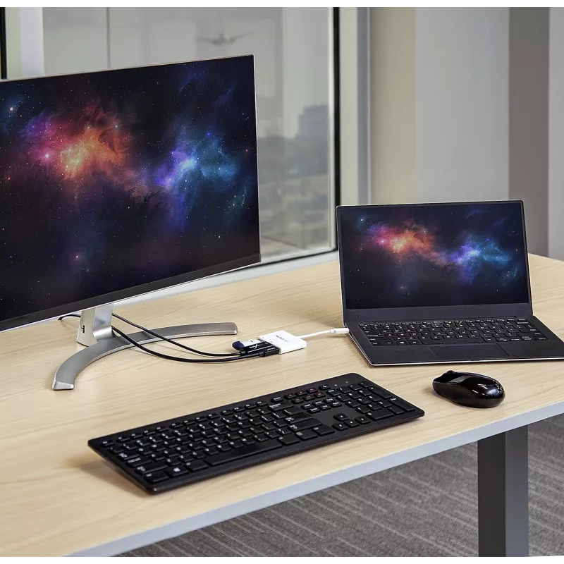 StarTech.com προσαρμογέας multiport USB-C με HDMI – θύρα USB 3.0 – 60 W PD – λευκό