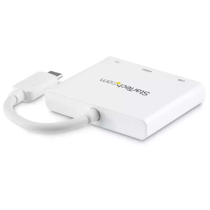 StarTech.com προσαρμογέας multiport USB-C με HDMI – θύρα USB 3.0 – 60 W PD – λευκό
