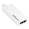 StarTech.com προσαρμογέας USB-C σε HDMI με 4K 30Hz - λευκό, USB Type-C, έξοδος HDMI, 3840 x 2160 pixel