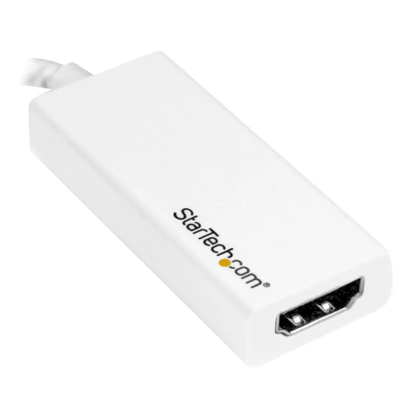 StarTech.com προσαρμογέας USB-C σε HDMI με 4K 30Hz - λευκό, USB Type-C, έξοδος HDMI, 3840 x 2160 pixel