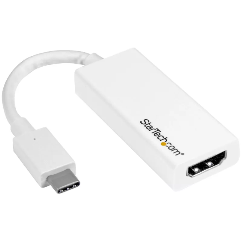 StarTech.com προσαρμογέας USB-C σε HDMI με 4K 30Hz - λευκό, USB Type-C, έξοδος HDMI, 3840 x 2160 pixel