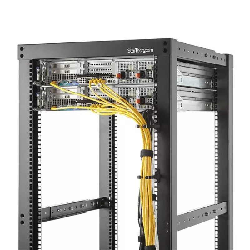 StarTech.com 1U Κάθετος διαχειριστής καλωδίων rack D-ring άγκιστρο – 4,5 x 10 cm (1,8 x 3,9 ίντσες)