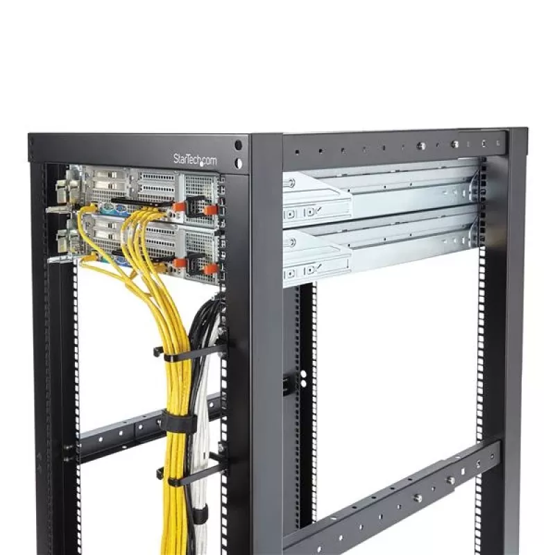 StarTech.com 1U Κάθετος διαχειριστής καλωδίων rack D-ring άγκιστρο – 4,5 x 10 cm (1,8 x 3,9 ίντσες)