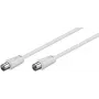 Ομοαξονικό καλώδιο Microconnect COAX015W RCA 1,5 m λευκό