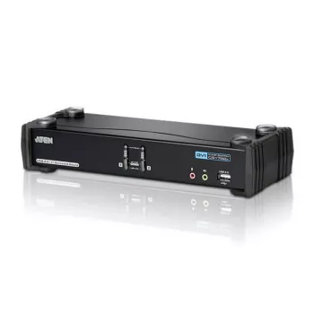 ATEN 2-Port USB DVI Dual Link KVM Switch με ήχο & USB 2.0 hub (καλώδιο KVM στη συσκευασία)