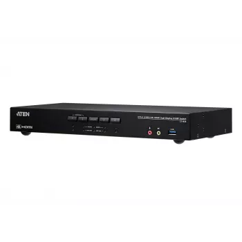 ATEN 4-Port USB 3.0 4K HDMI Dual Display KVMP™ Switch, 4096 x 2160 Pixel, 4K Ultra HD, 4,42 W, μαύρο
