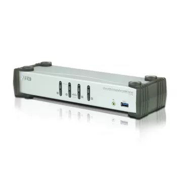 ATEN 4-Port USB 3.1 Gen 1 DisplayPort 1.1 KVMP™ Switch με ηχείο (καλώδιο KVM στη συσκευασία)