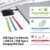 CLUB3D USB Type-C σε Ethernet + USB 3.0 + USB Type-C mini dock φόρτισης