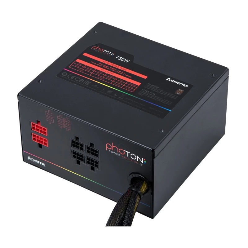 Chieftec Photon CTG-750C-RGB τροφοδοτικό 750 W, Bronze, ανεμιστήρας RGB 120 mm