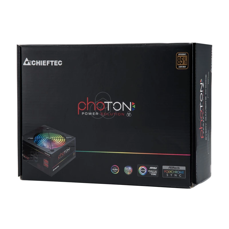 Chieftec Photon CTG-750C-RGB τροφοδοτικό 750 W, Bronze, ανεμιστήρας RGB 120 mm
