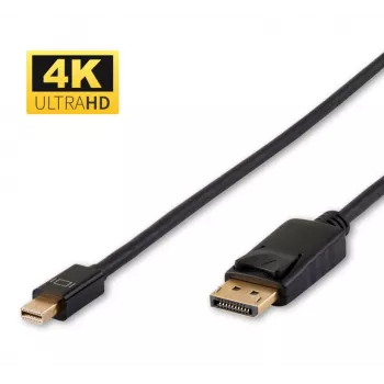 Microconnect DP-MMG-100MB καλώδιο DisplayPort 1 m Mini DisplayPort μαύρο