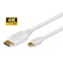 Microconnect DP-MMG-180M καλώδιο DisplayPort 2 m Mini DisplayPort λευκό
