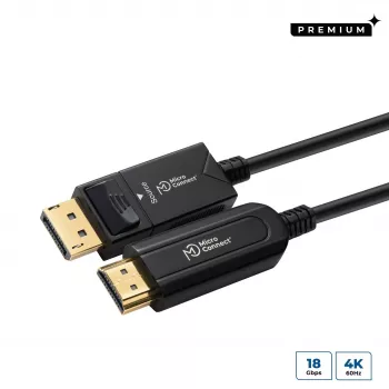 Microconnect DP-MMG-2500V1.4OP καλώδιο DisplayPort 25 m μαύρο
