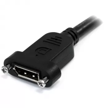 StarTech.com καλώδιο DisplayPort 1 m με βάση στήριξης πάνελ – 4K x 2K – καλώδιο επέκτασης DisplayPort 1.2 βύσμα αρσενικό σε υποδοχή θηλυκή – καλώδιο επέκτασης βίντεο DP με σύνδεση DP βάσης στήριξης πάνελ – καλώδιο οθόνης DP