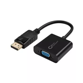 Microconnect DPVGA15CM καλώδιο-αντάπτορας βίντεο 0,15 m DisplayPort VGA (D-Sub) μαύρο