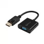 Microconnect DPVGA15CM ενεργός προσαρμογέας DisplayPort 1.2 σε VGA (HD-15), αρσενικό/θηλυκό, 0,15 m, μαύρος