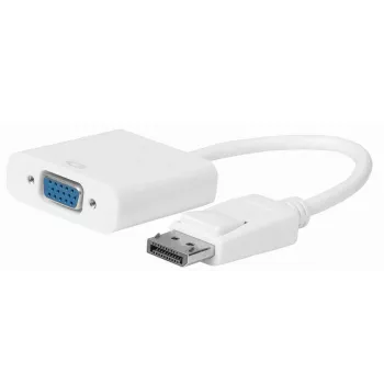 Microconnect DPVGA15CMW καλώδιο-αντάπτορας βίντεο 0,15 m VGA (D-Sub) DisplayPort λευκό
