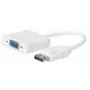 Microconnect DPVGA15CMW ενεργός προσαρμογέας DisplayPort 1.2 σε VGA (HD-15), αρσενικό/θηλυκό, 0,15 m, 1080p 60 Hz, λευκός