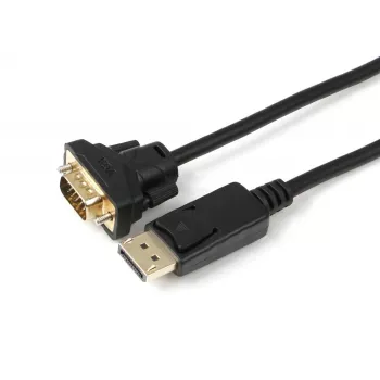 Microconnect DP-VGA-MM-100 καλώδιο-αντάπτορας βίντεο 1 m DisplayPort VGA (D-Sub) μαύρο