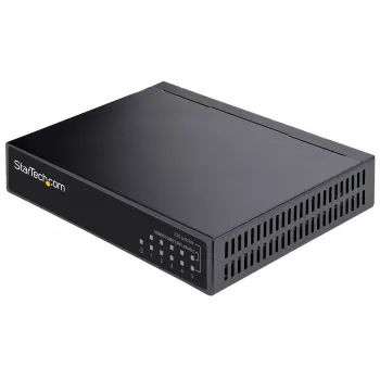 StarTech.com Μη διαχειριζόμενο Switch 2.5G – Switch Gigabit 5 θυρών – Μη διαχειριζόμενο Ethernet Switch 2.5GBASE-T – Ethernet Splitter – Τοποθέτηση σε ράγα DIN ή τοίχο – Multi-Gigabit – Auto-MDIX – 9K Jumbo