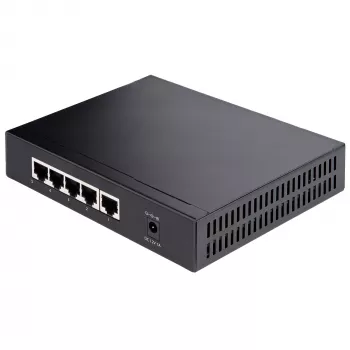StarTech.com Μη διαχειριζόμενο Switch 2.5G – Switch Gigabit 5 θυρών – Μη διαχειριζόμενο Ethernet Switch 2.5GBASE-T – Ethernet Splitter – Τοποθέτηση σε ράγα DIN ή τοίχο – Multi-Gigabit – Auto-MDIX – 9K Jumbo