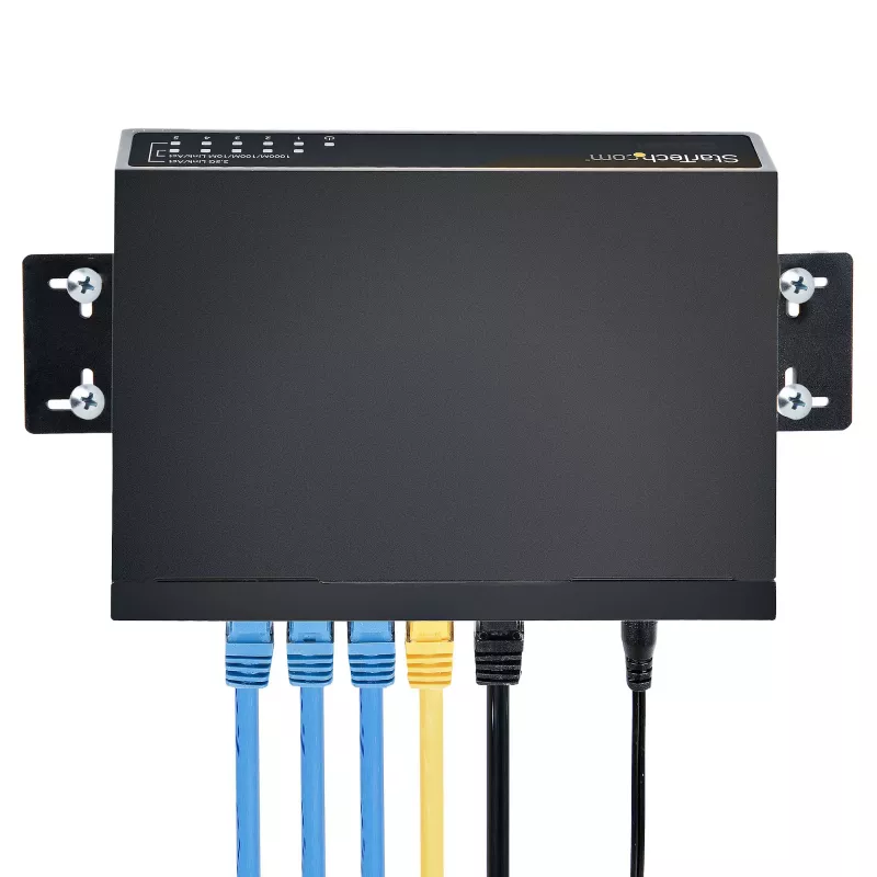 StarTech.com Μη διαχειριζόμενο Switch 2.5G – Switch Gigabit 5 θυρών – Μη διαχειριζόμενο Ethernet Switch 2.5GBASE-T – Ethernet Splitter – Τοποθέτηση σε ράγα DIN ή τοίχο – Multi-Gigabit – Auto-MDIX – 9K Jumbo