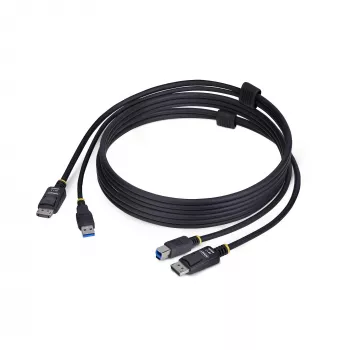 StarTech.com Καλώδιο KVM DisplayPort και USB 5 Gbit/s 6ft (1,8 m), 4K 60 Hz, καλώδιο συνδυασμού DP 1.2/USB 3.0 καθολικά συμβατό για KVM switches