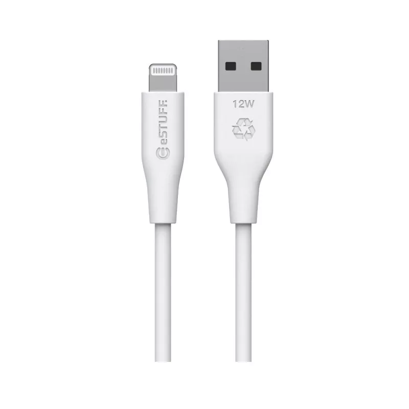 Καλώδιο Lightning eSTUFF ES601170 1m USB-A 2,4A 5V Λευκό