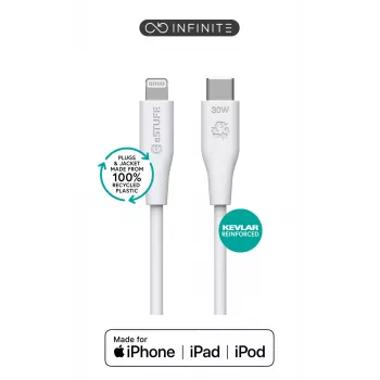 Καλώδιο Lightning eSTUFF ES602170 1m USB C 2.4A 5V GRS-πιστοποιημένο